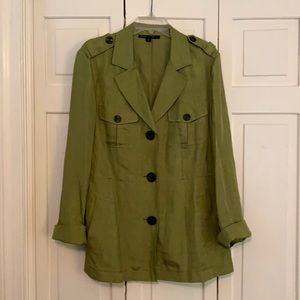Safari style Lafayette 148 NY blazer EUC